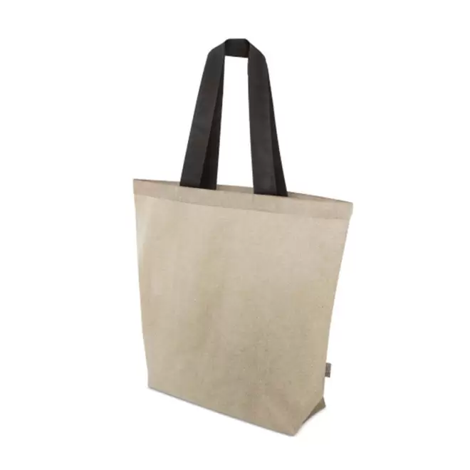 SAC COTON RECYCLE BI COUL PERSONNALISABLE 'AURIANA BOTTOM' - noir