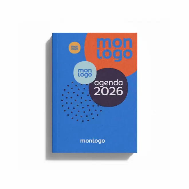 AGENDA JOURNALIER PERSONNALISABLE 'CANVO' - blanc