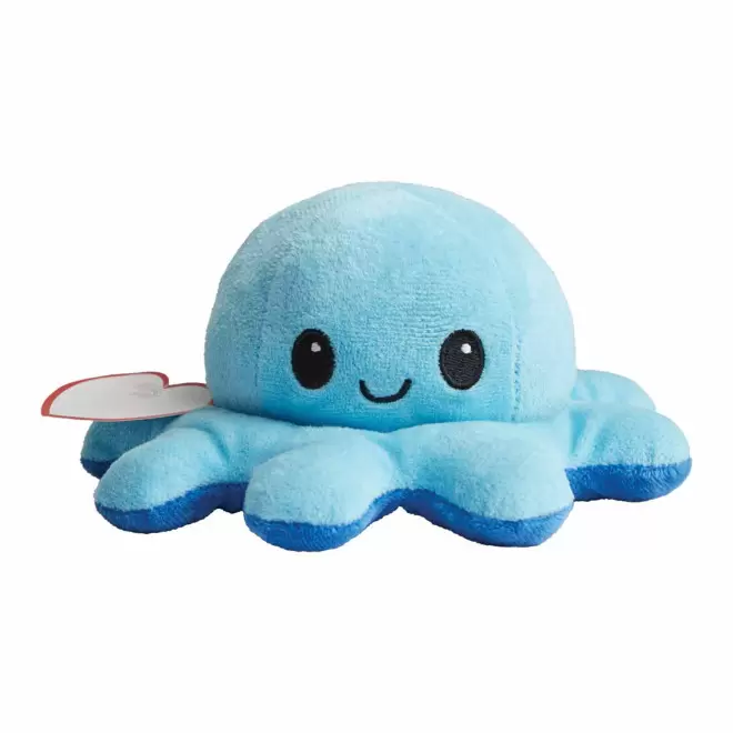PELUCHE REVERSIBLE PERSONNALISABLE 'POULPI' - bleu
