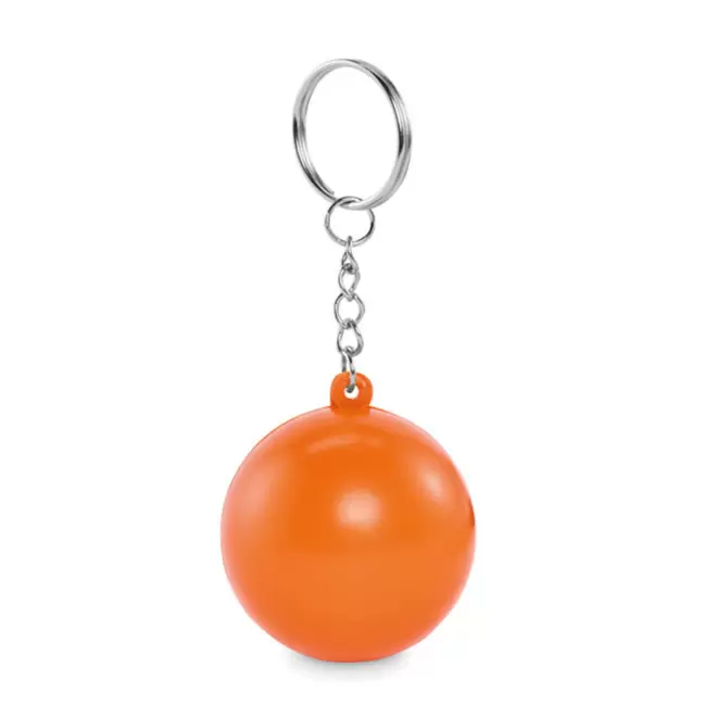 PORTE CLE BALLE ANTISTRESS PERSONNALISABLE 'ZENA KEY' - orange