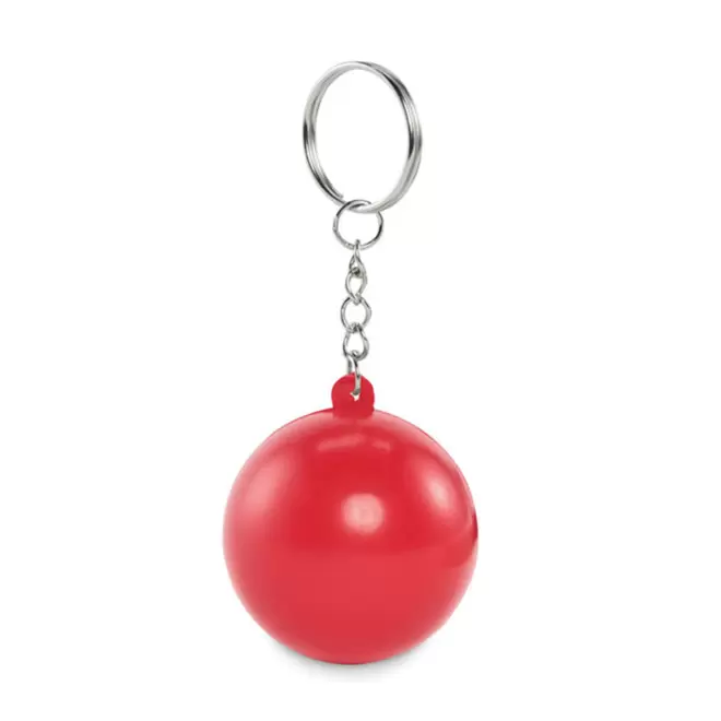 PORTE CLE BALLE ANTISTRESS PERSONNALISABLE 'ZENA KEY' - rouge