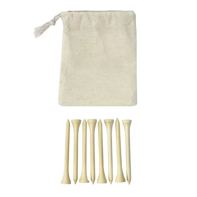 SET DE TEES GOLF PERSONNALISABLE 'GIFTEE' - naturel
