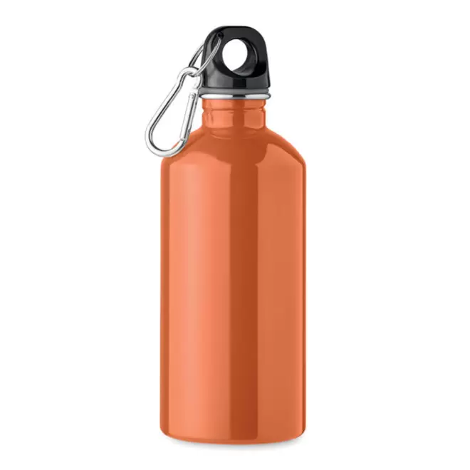GOURDE EN ACIER RECYCLE 500ML PERSONNALISABLE 'AVEREST' - orange
