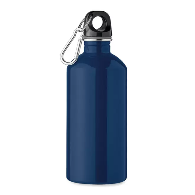 GOURDE EN ACIER RECYCLE 500ML PERSONNALISABLE 'AVEREST' - bleu marine