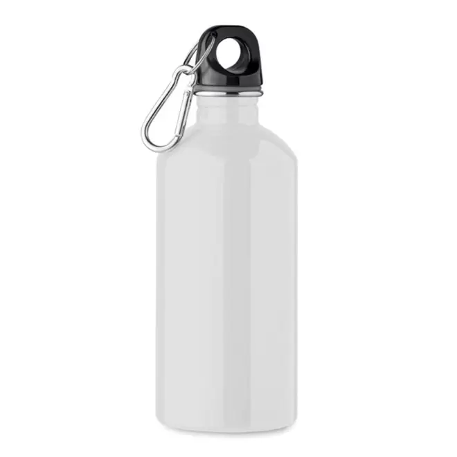 GOURDE EN ACIER RECYCLE 500ML PERSONNALISABLE 'AVEREST' - blanc