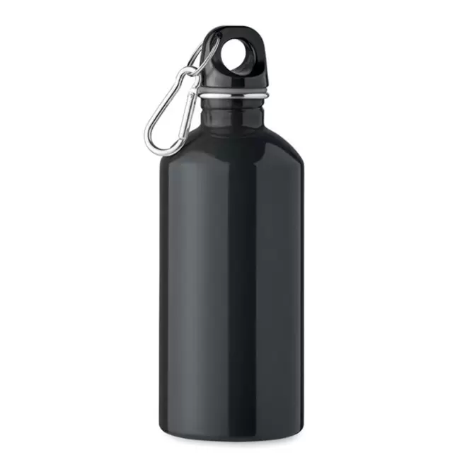 GOURDE EN ACIER RECYCLE 500ML PERSONNALISABLE 'AVEREST' - noir