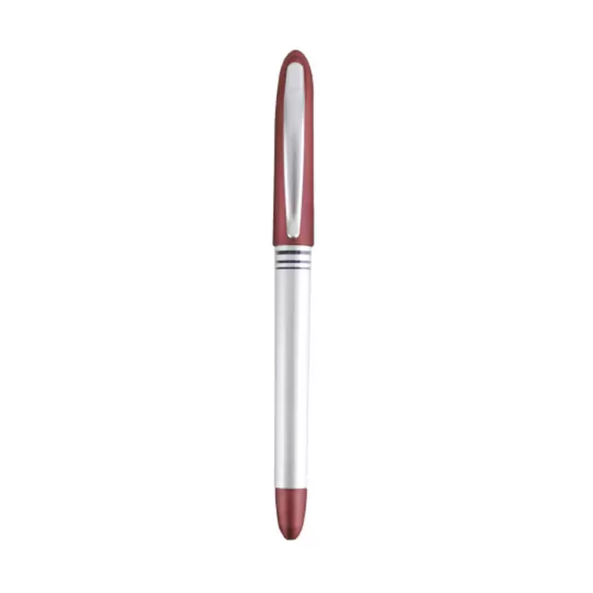 STYLO ROLLER PERSONNALISABLE MINE BLEUE 'OLDI' - rouge