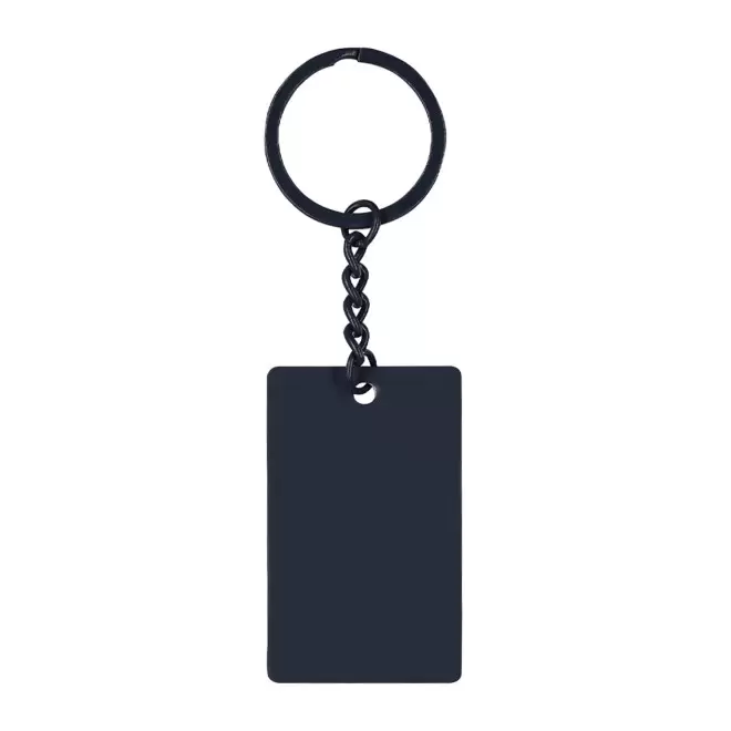 PORTE CLE COLORE EN ACIER PERSONNALISABLE 'SHANE' - bleu marine