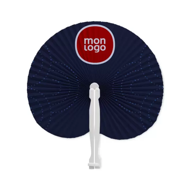 EVENTAIL EN PLASTIQUE PERSONNALISABLE 'BREEZE QUADRI' - blanc