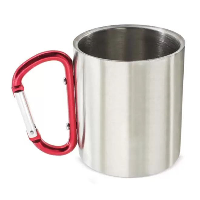 MUG EN INOX 175ML PERSONNALISABLE 'MACKENZIE MINI' - rouge