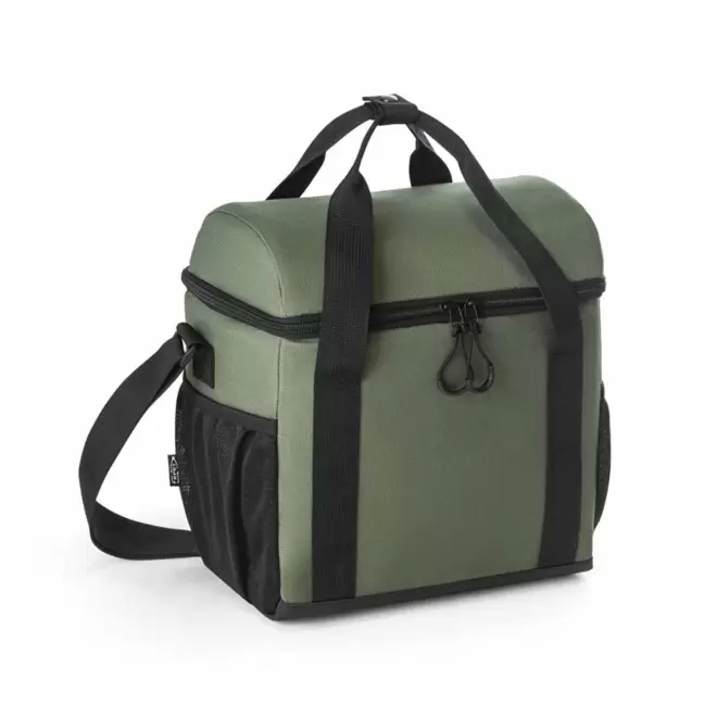SAC ISOTHERME EN POLYESTER RECYCLE PERSONNALISABLE 'KESHO' - vert foncé