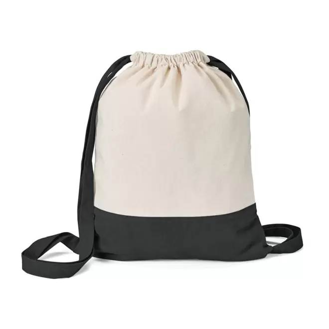 SAC A DOS BICOLORE PERSONNALISABLE 'AURIANO' - noir