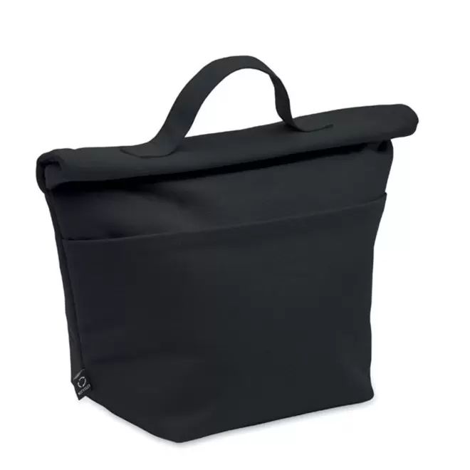 SAC ISOTHERME PERSONNALISABLE EN COTON RECYCLE 'KRYS COUL' - noir