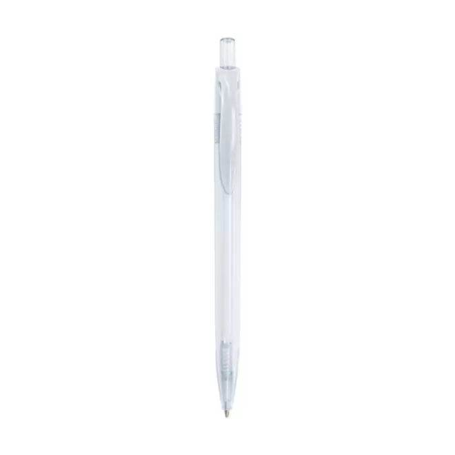 STYLO TRANSPARENT PERSONNALISE 'AYO' - blanc