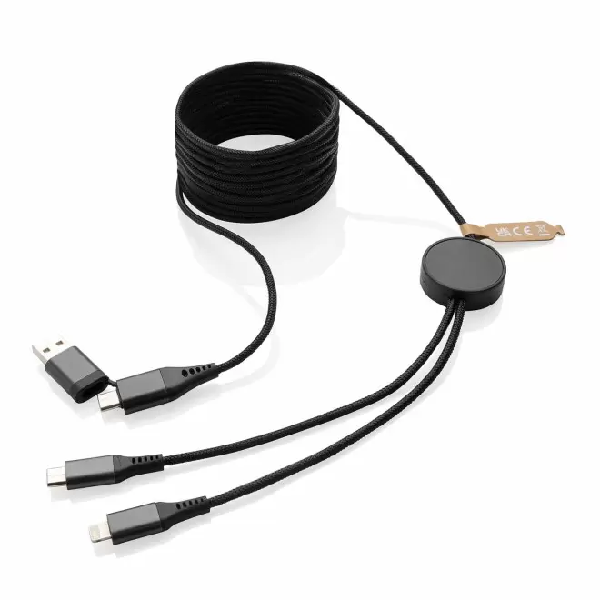 CABLE DE CHARGE LONG 3M PERSNNALISABLE 'ALUMINE' - gris