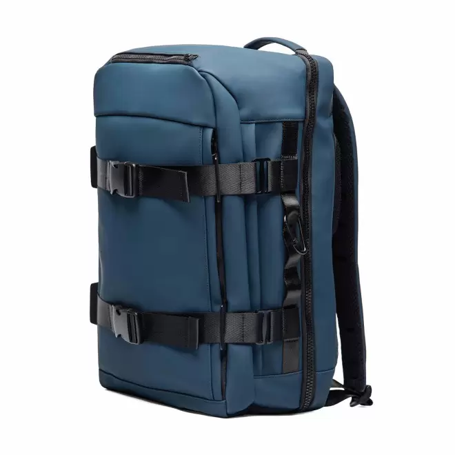 SAC A DOS CABINE EN PU PERSONNALISABLE 'BENETT' - bleu marine
