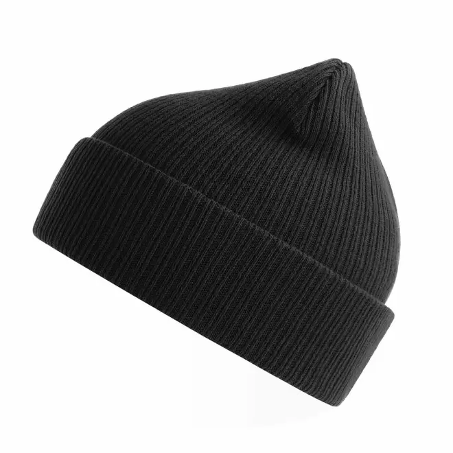 BONNET COTON BIO PERSONNALISE 'NELSON' - noir