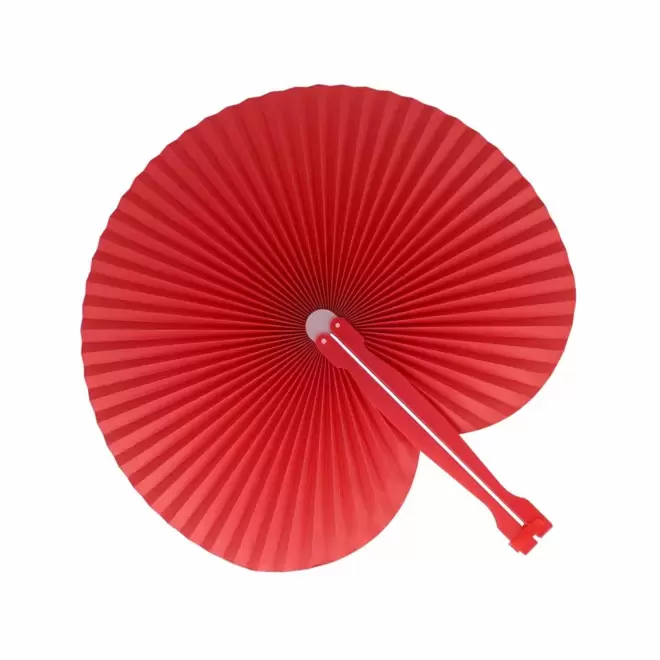 RAPIDE 4J - EVENTAIL PLIABLE PERSONNALISABLE 'BREEZE COUL'  - rouge