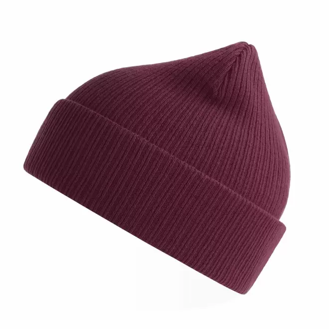 BONNET COTON BIO PERSONNALISE 'NELSON' - bordeaux