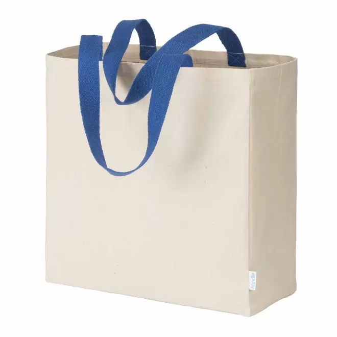 SAC COTON PERSONNALISABLE ANSES COUL 'AURIANA SOUFFLET' - bleu royal