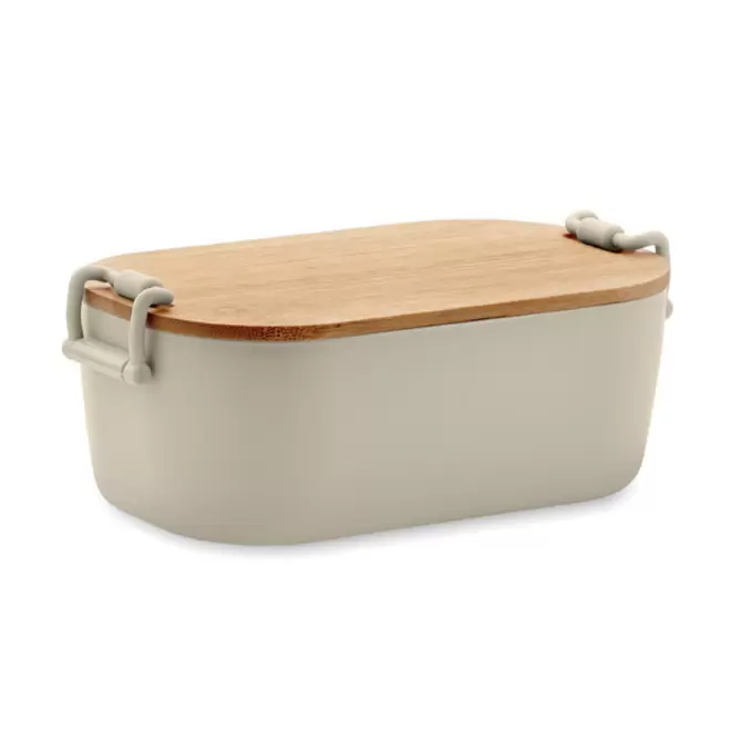 LUNCH BOX COUVERCLE BAMBOU 700ML 'KERLE' - beige