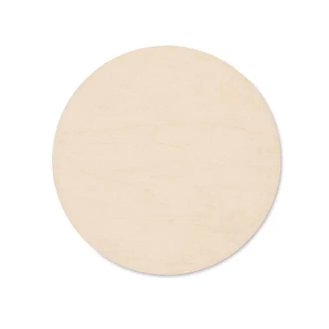 DESSOUS DE VERRE EN BOIS PERSONNALISABLE 'GOLO' - rond