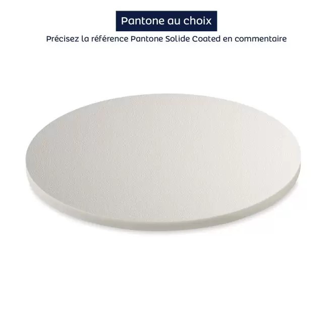 DESSOUS DE VERRE PERSONNALISABLE EN PVC 'QUANTE' - pantone au choix