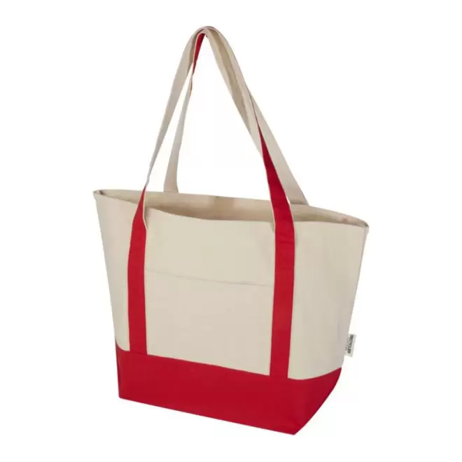 RAPIDE 4 J - CABAS COTON RECYCLE 'SUMMON' - rouge