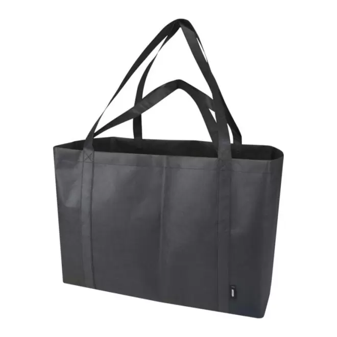 SAC NON TISSE DOUBLE ANSES PERSONNALISABLE 'MYXTO RPET XL' - noir
