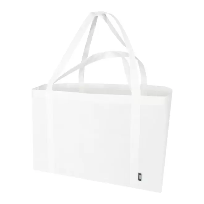 SAC NON TISSE DOUBLE ANSES PERSONNALISABLE 'MYXTO RPET XL' - blanc