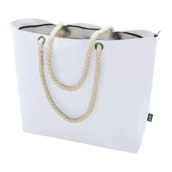 SAC ISOTHERME RECYCLE PERSONNALISABLE 'MELOKI' - blanc