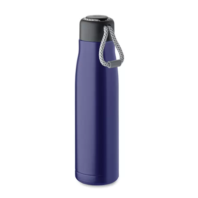 BOUTEILLE ISOTHERME PERSONNALISEE RECYCLE 500ML 'MOSS' - bleu royal