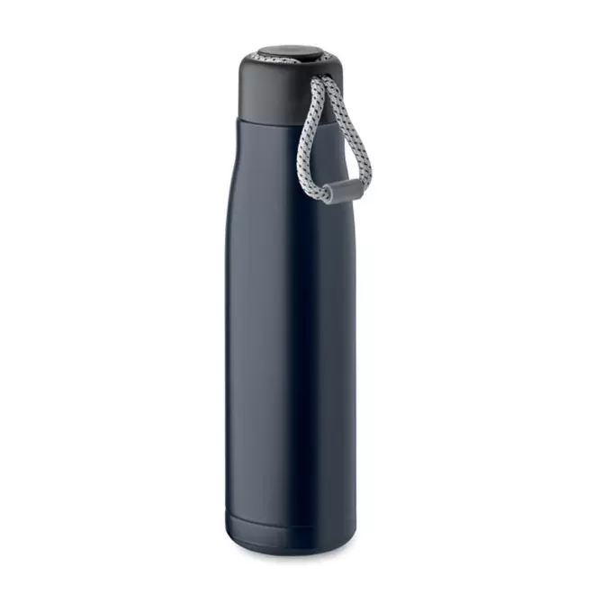 BOUTEILLE ISOTHERME PERSONNALISEE RECYCLE 500ML 'MOSS' - bleu marine