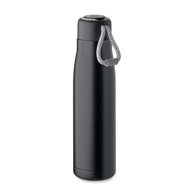 BOUTEILLE ISOTHERME PERSONNALISEE RECYCLE 500ML 'MOSS' - noir