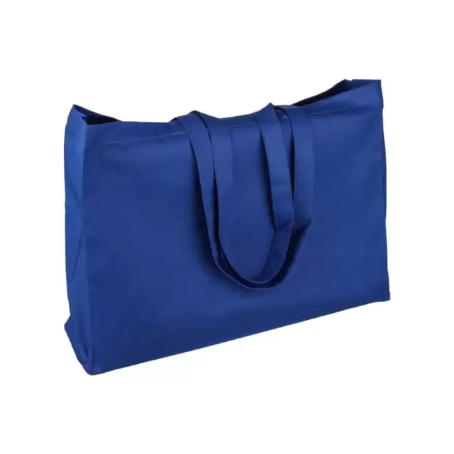 SAC COTON AVEC SOUFFLET PERSONNALISABLE 'MIRAMAR COULEUR' - bleu
