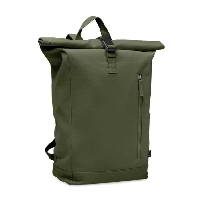 SAC A DOS ROLLTOP PERSONNALISE RECYCLE 'CLAIRE' - vert