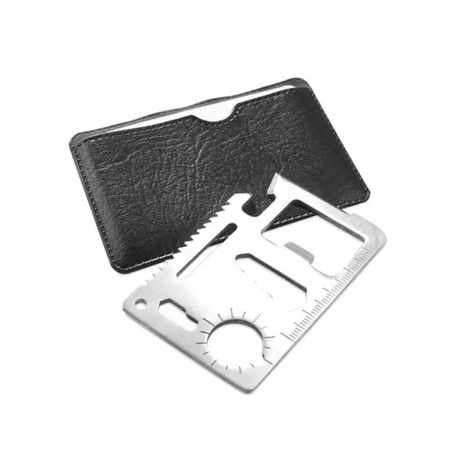 CARTE MULTI-FONCTIONS PERSONNALISEE 'FESTO' - argenté