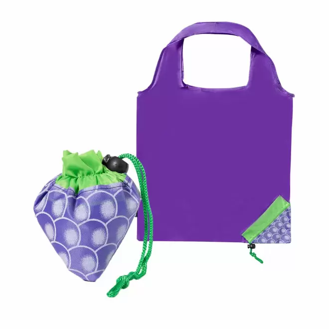 SAC PLIABLE PERSONNALISABLE 'MAXIFRUITY RPET' - raisin