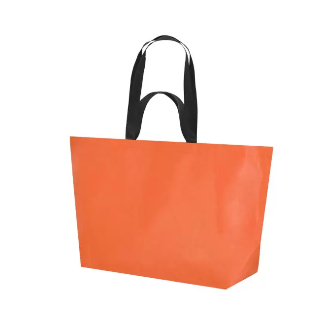 SAC NON TISSE DOUBLE ANSES PERSONNALISABLE 'MYXTO COUL XL' - orange