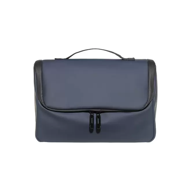 TROUSSE DE TOILETTE PERSONNALISEE EN PU 'OLYMPOS' - bleu