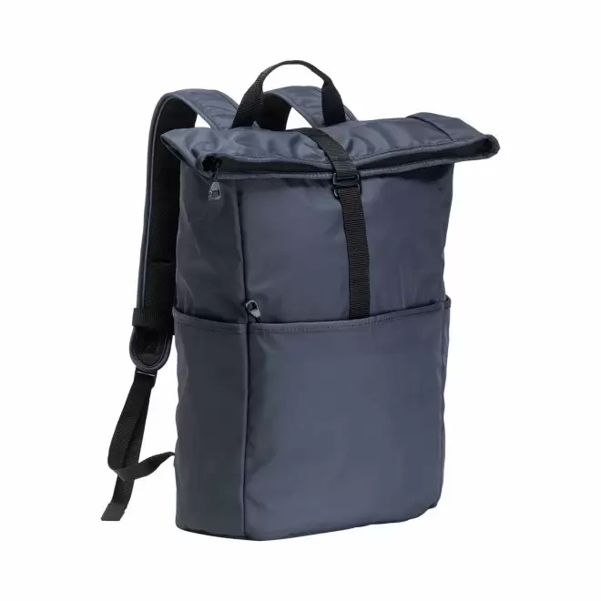 SAC A DOS PLIABLE ENROULABLE PERSONNALISE 'CITY TRIP' - bleu