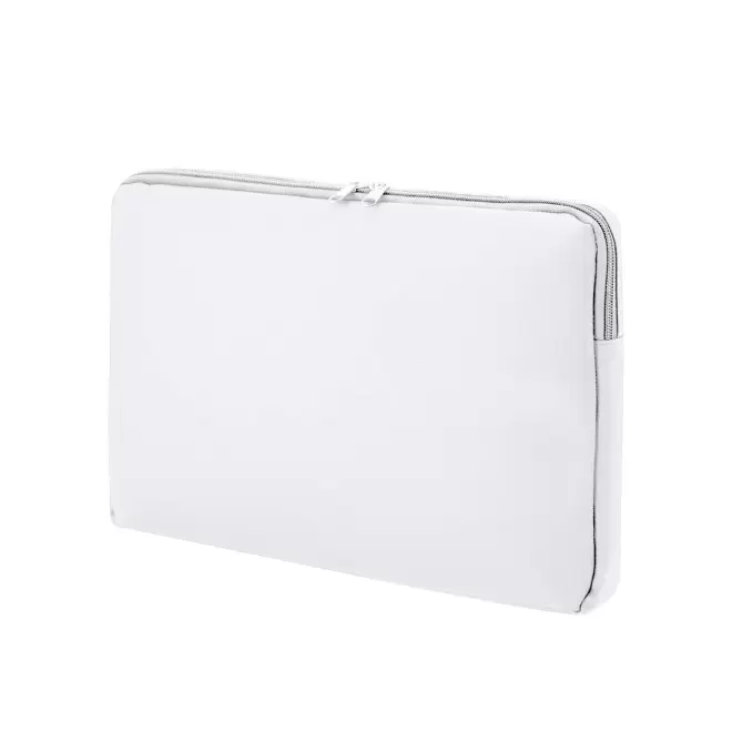 HOUSSE POUR ORDINATEUR PERSONNALISEE EN PU 'TIAKO' - blanc