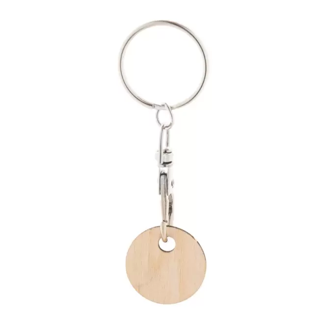 PORTE CLE JETON BOIS PERSONNALISE 'BEAVER EUROPE' - bois