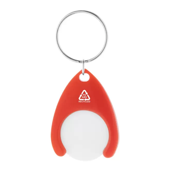 PORTE-CLES JETON PERSONNALISABLE EN RABS 'CATCHOS' - rouge
