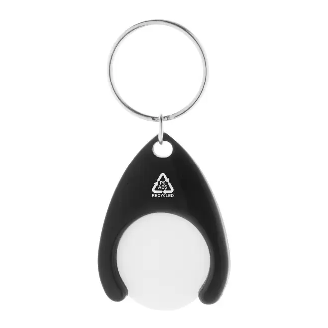 PORTE-CLES JETON PERSONNALISABLE EN RABS 'CATCHOS' - noir