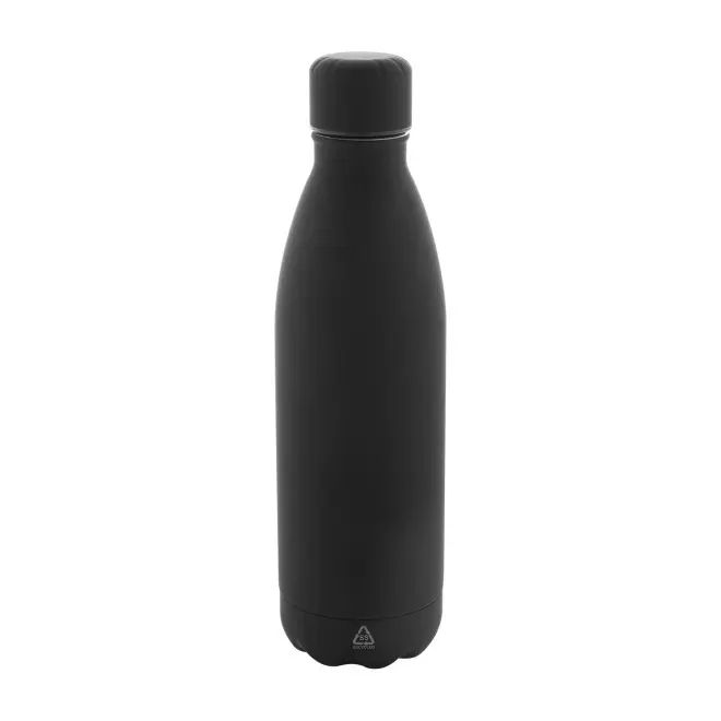 BOUTEILLE ACIER RECYCLE 790ML PERSONNALISABLE 'BROLO' - noir