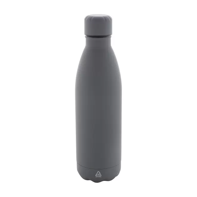 BOUTEILLE ACIER RECYCLE 790ML PERSONNALISABLE 'BROLO' - gris foncé