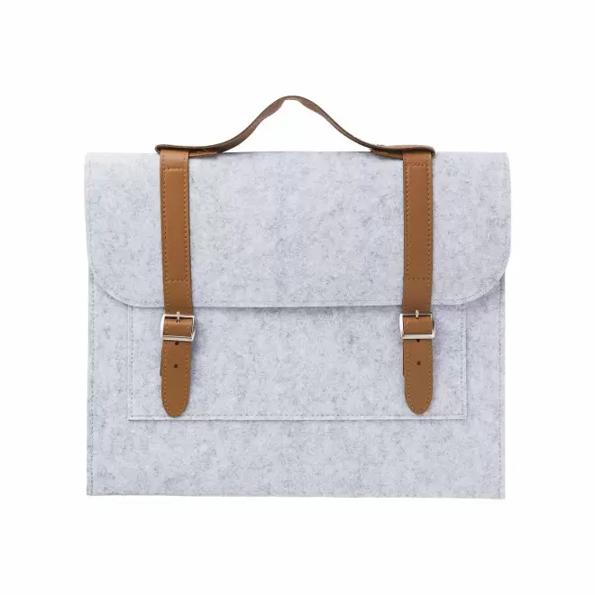 SACOCHE PERSONNALISABLE EN FEUTRE 'TAYSO' - gris clair