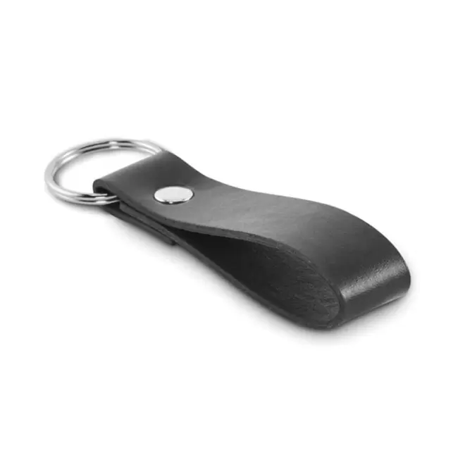 PORTE CLE EN PU PERSONNALISE 'TIVIO' - noir