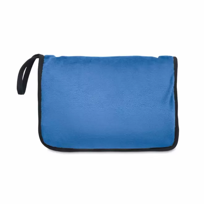 COUVERTURE DE VOYAGE 2 EN 1 PERSONNALISABLE 'ZICO' - bleu